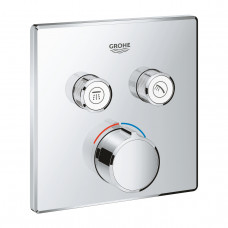 Внешняя часть смесителя GROHE Grohtherm SmartControl на 2 выхода, хром