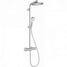 Душевая система для душа с термостатом Crometta S 240 Showerpipe, EcoSmart